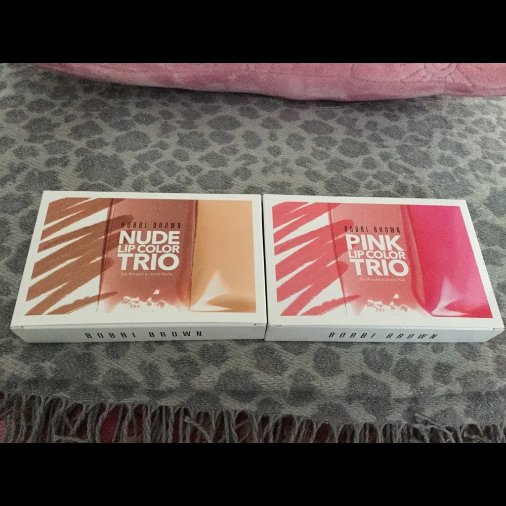 Bobbi brown lip trio...nude and pink